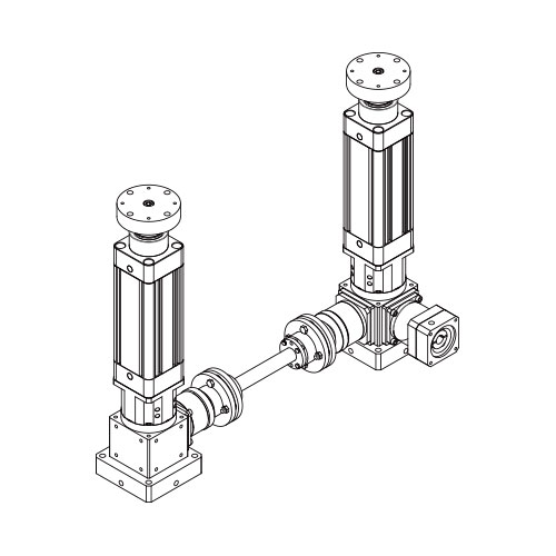 RB-G2-JDT 2軸螺桿升降機(jī)電缸型式