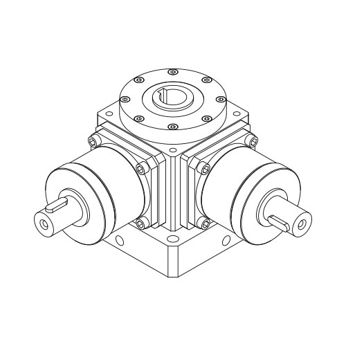 RT-2AX-Z多點式升降用中空軸型式